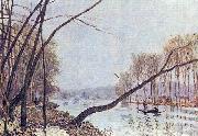 Alfred Sisley Ufer der Seine im Herbst oil